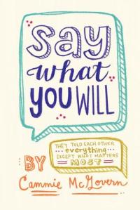 Cover for SAY WHAT YOU WILL